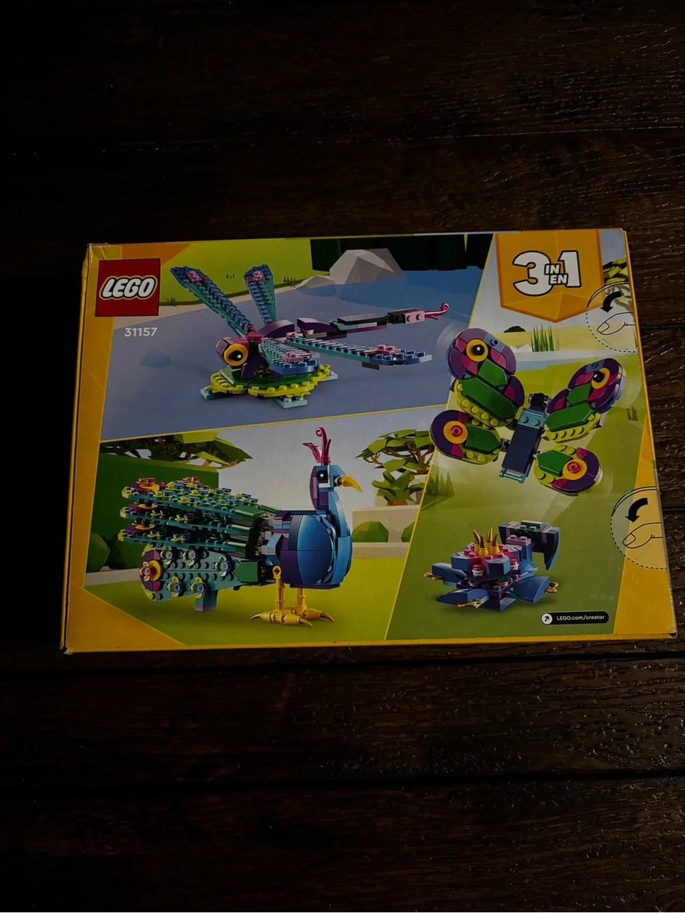 Lego Creator Peacock Set - Blue, Green & Yellow Buildable Bird